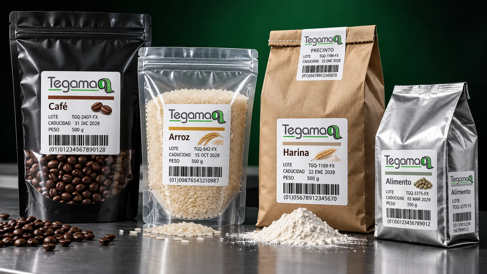 Bolsas, sacos y pouches alimentarios Tegamaq