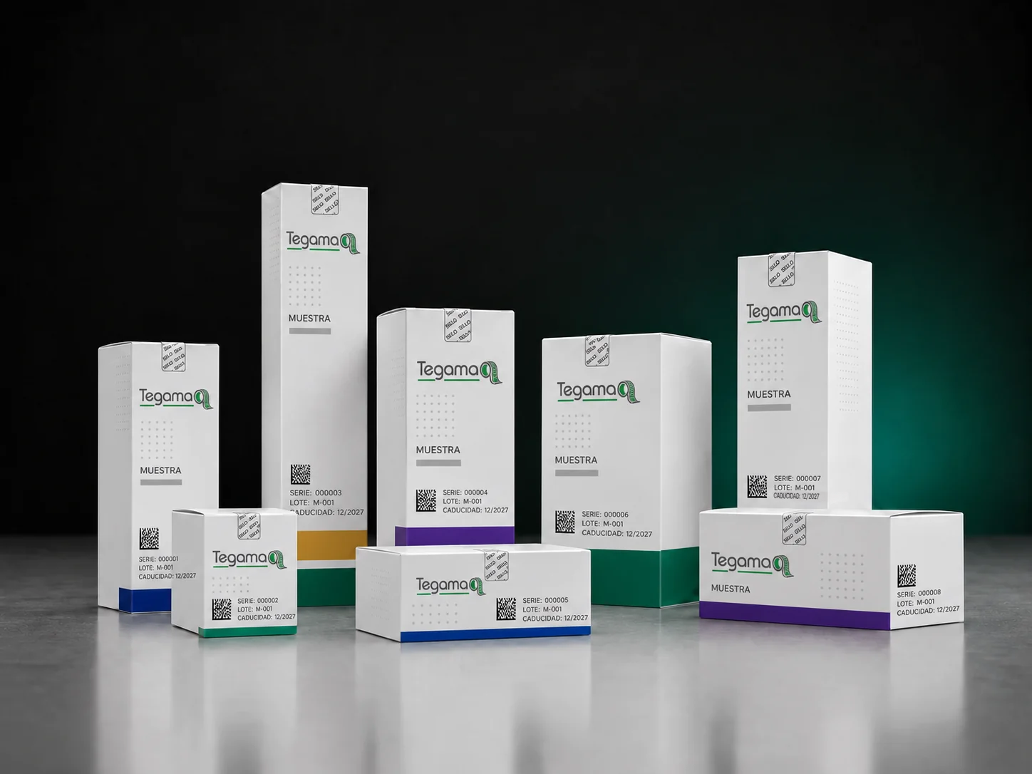 Estuches farmacéuticos Tegamaq con precinto de seguridad y serialización