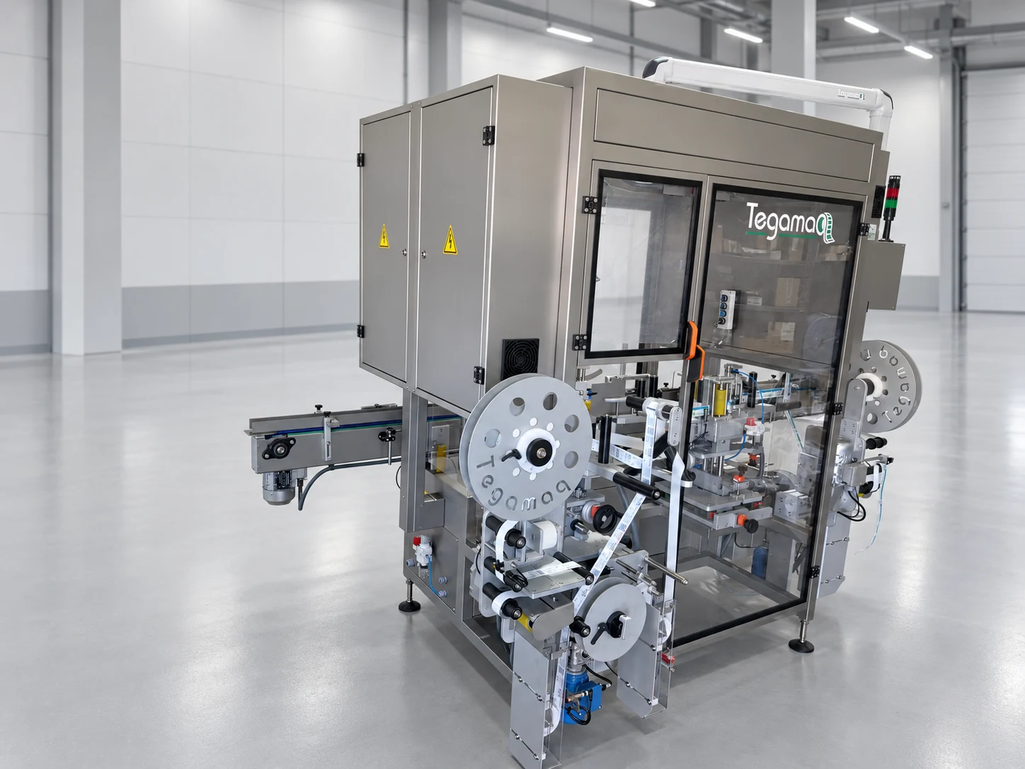Rotativa intermitente non-stop para roll-on
